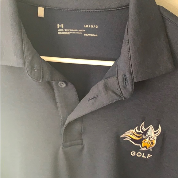 Under armor dark blue golf polo large - Picture 2 of 3